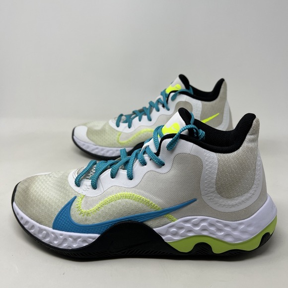 Nike Renew Elevate Sz 9.5 'White Volt Light Blue Fury' CK2669-102 - Picture 2 of 12